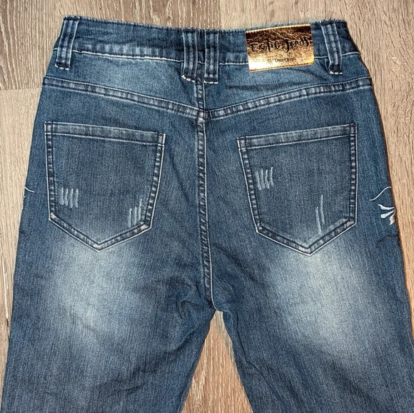 Desigual Embroidered Cropped Jeans/Capris - Picture 7 of 7